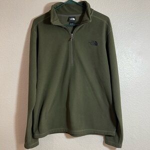 The North Face Men's Forest Green Zip-Up Sweater